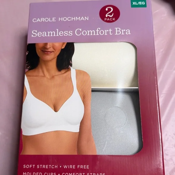 Carole Hochman seamless comfort bra 2 pack size XL NWT - Picture 1 of 4